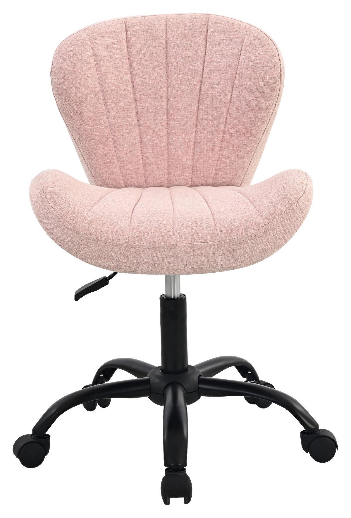 Klara 2 Uredska Stolica - pink/crna, Trend, metal/tekstil (58/84/56cm) - Modern Living