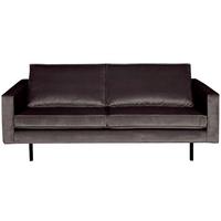 2,5- Sitzer Sofa Rodeo Anthrazit B: 190cm - Anthrazit/Schwarz, Design, Textil/Metall (190/85/86cm) - Livetastic