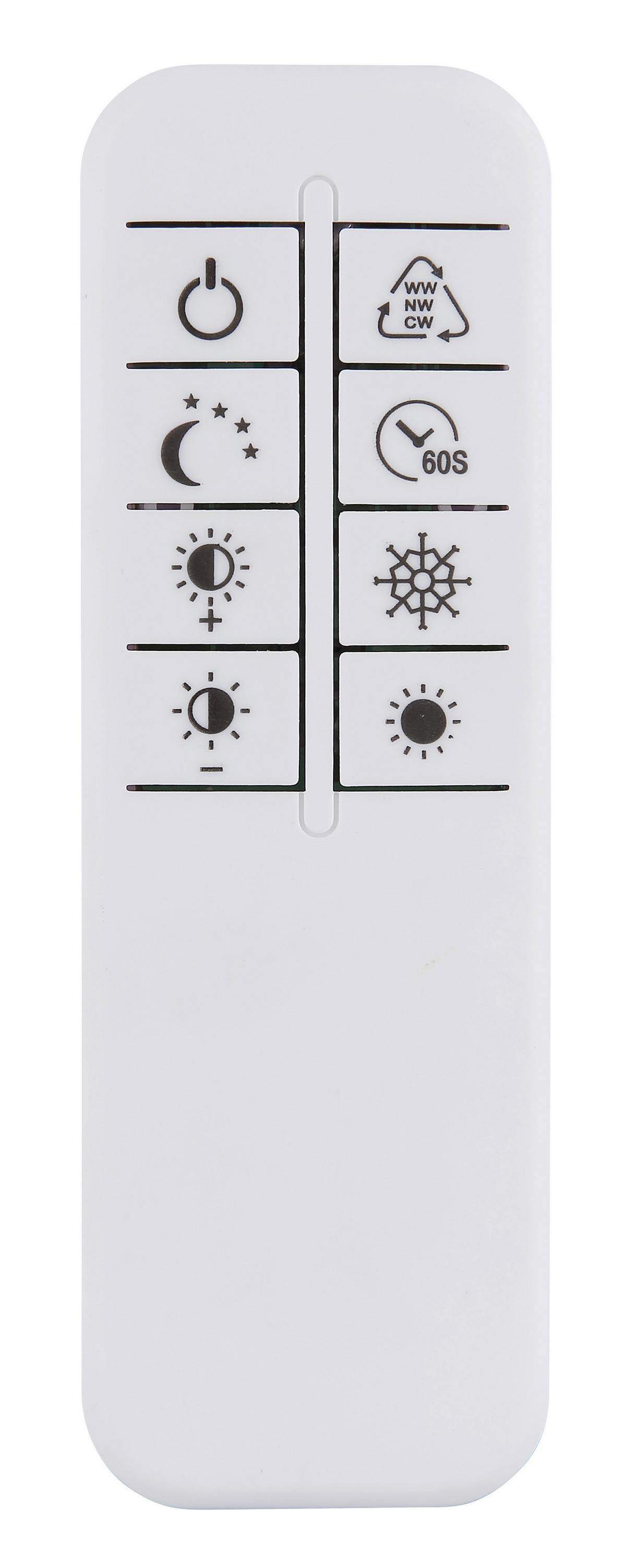 LED-DECKENLEUCHTE 67335-40 KUNI - Weiss/Dunkelgrau, Design, Kunststoff/Metall (46/25cm) - Globo