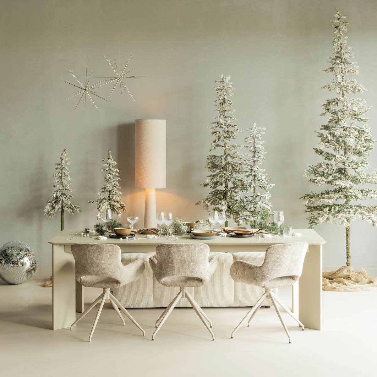 Armlehnstuhl-Set Eliva Sandfarben B: 58cm - Sandfarben, MODERN, Textil/Metall (58/82/58cm) - Livetastic