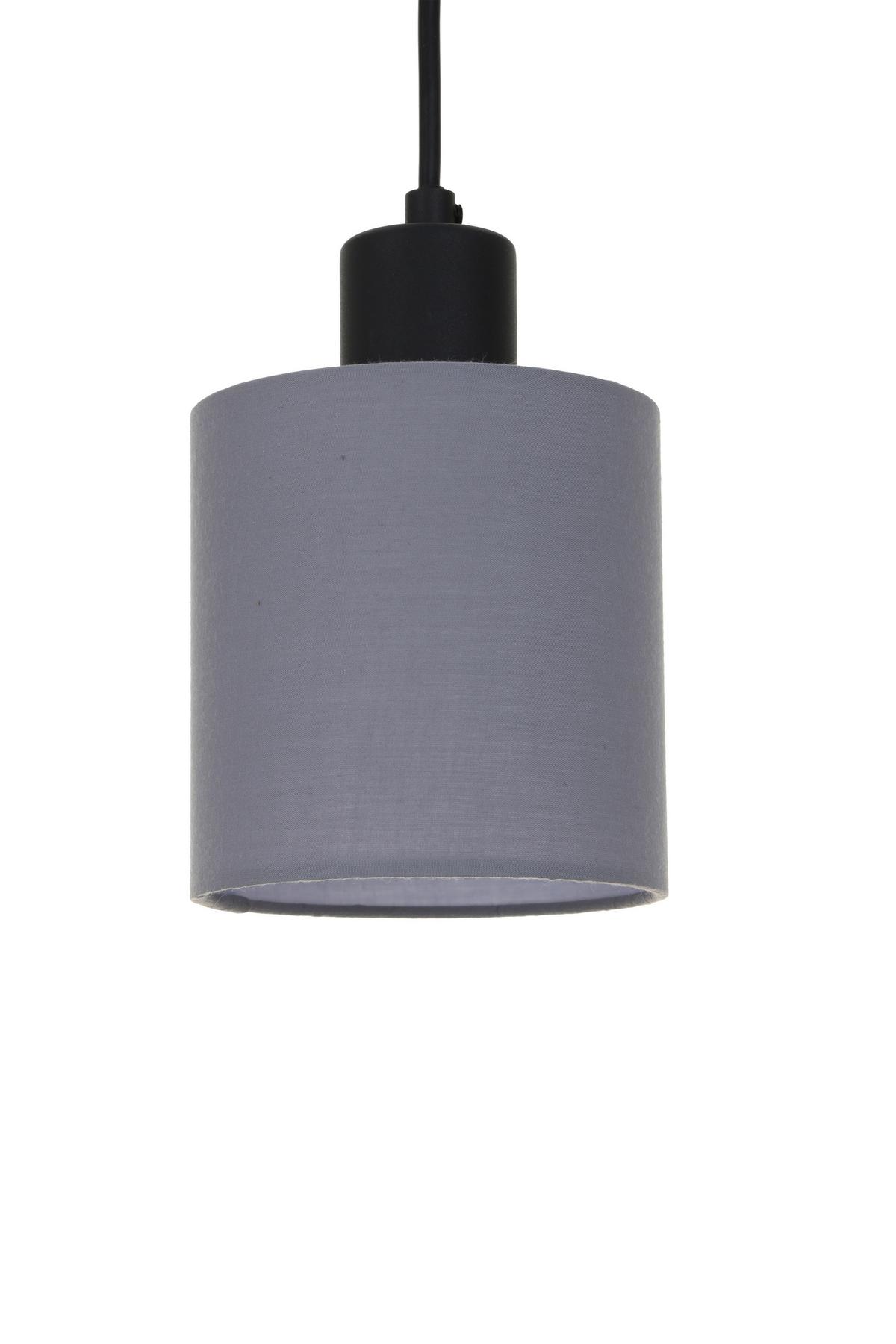 LAMPA WISZĄCA MIA - beżowy/czarny, Trend, metal/tkanina (64/12/120cm) - Novel