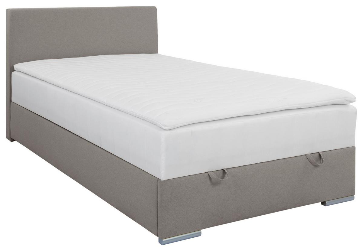 Tapecirani Krevet Cosi - boje kroma/taupe, Konvencionalno, drvo/metal (120/200cm)