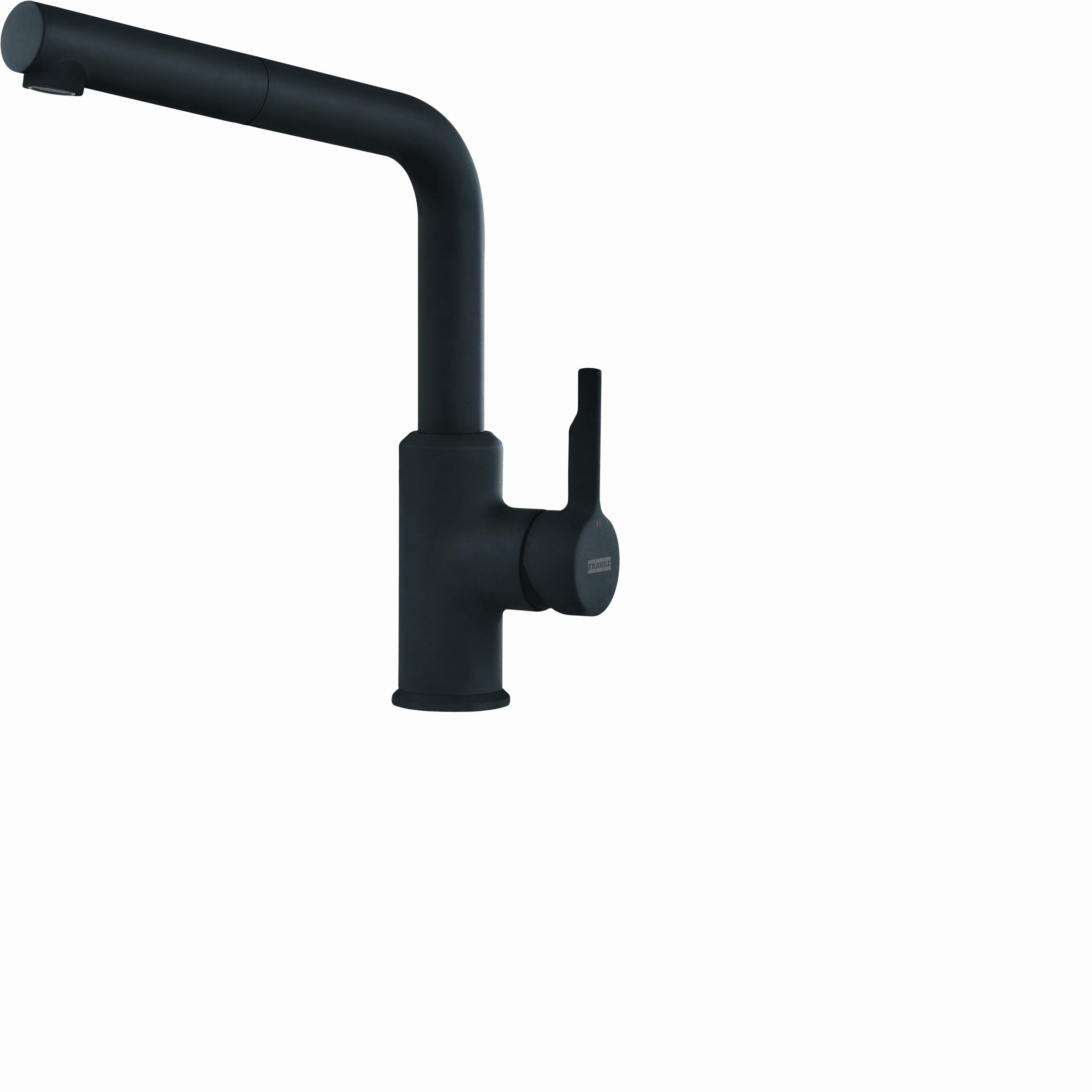 Küchenarmatur Schwarz - Schwarz, Trend, Metall (29,4cm) - Franke