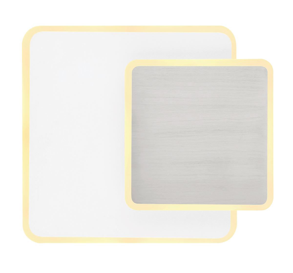 LED-Wandleuchte Many Opal/Nickelfarben max. 12Watt - Opal/Nickelfarben, Basics, Kunststoff/Metall (20/5,5/17cm) - Globo