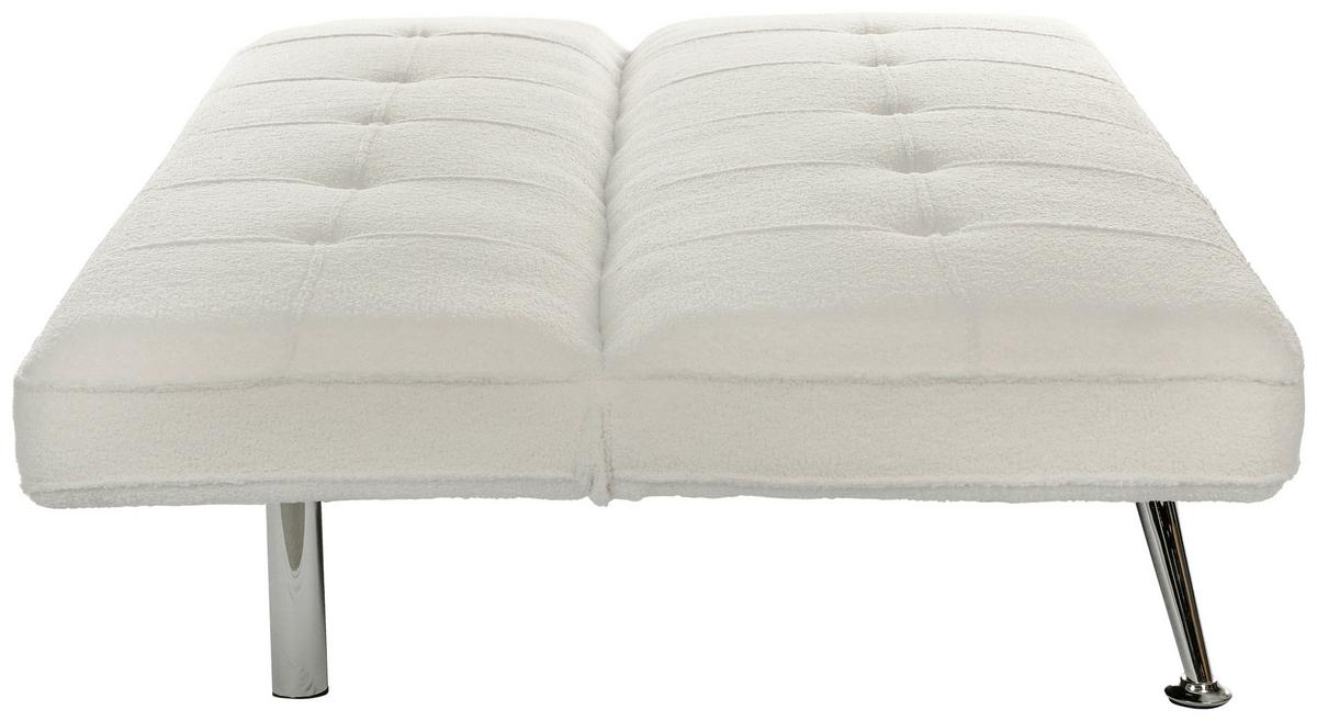 Zofa S Posteljno Funkcijo Billund, Bela - srebrne barve/bela, Basics, kovina/tekstil (179/75/90cm) - Livetastic