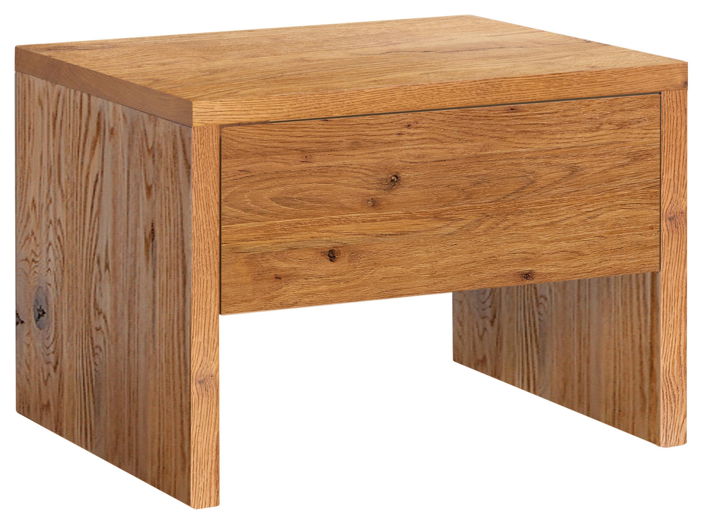 SZAFKA NOCNA SALVA - dąb dziki, Natur, drewno (48/35/40cm) - Hasena