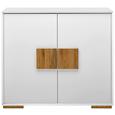 Kommode in Weiß/Eichefarben - Eichefarben/Weiß, MODERN, Holz/Holzwerkstoff (108/95/40cm) - Modern Living Kommode in Weiß/Eichefarben - Eichefarben/Weiß, MODERN, Holz/Holzwerkstoff (108/95/40cm) - Modern Living