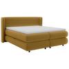 Boxspring Krevet Elodie - boje senfa/crna, Konvencionalno, tekstil/plastika (160/200cm) - Premium Living