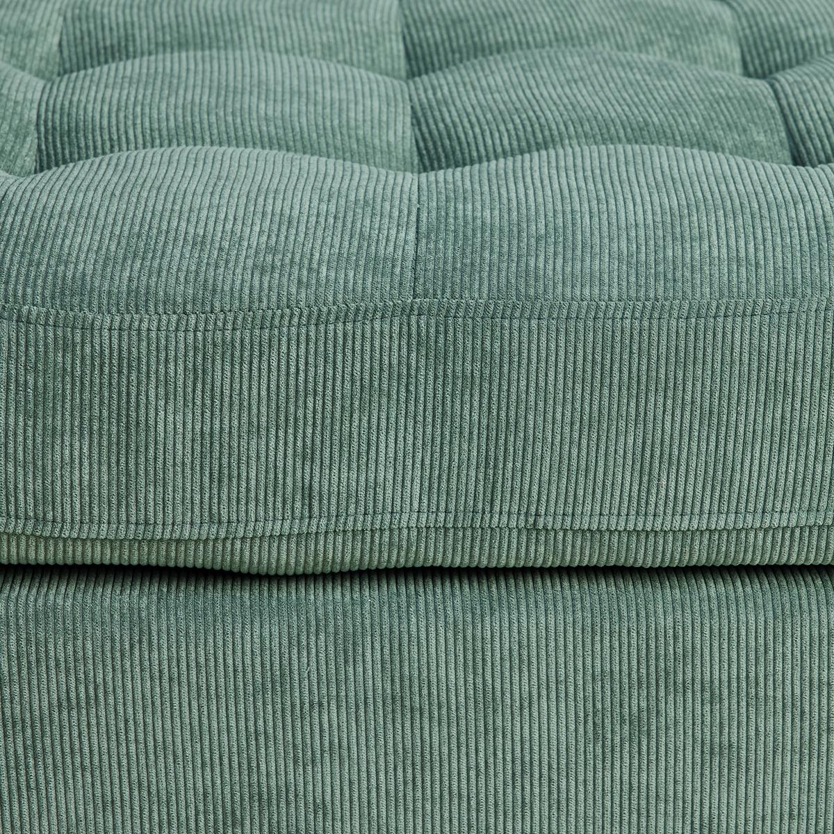 Wohnlandschaft Lillehammer In Grün/schwarz - Schwarz/Grün, Modern, Holz/Textil (217/80/149cm) - Based