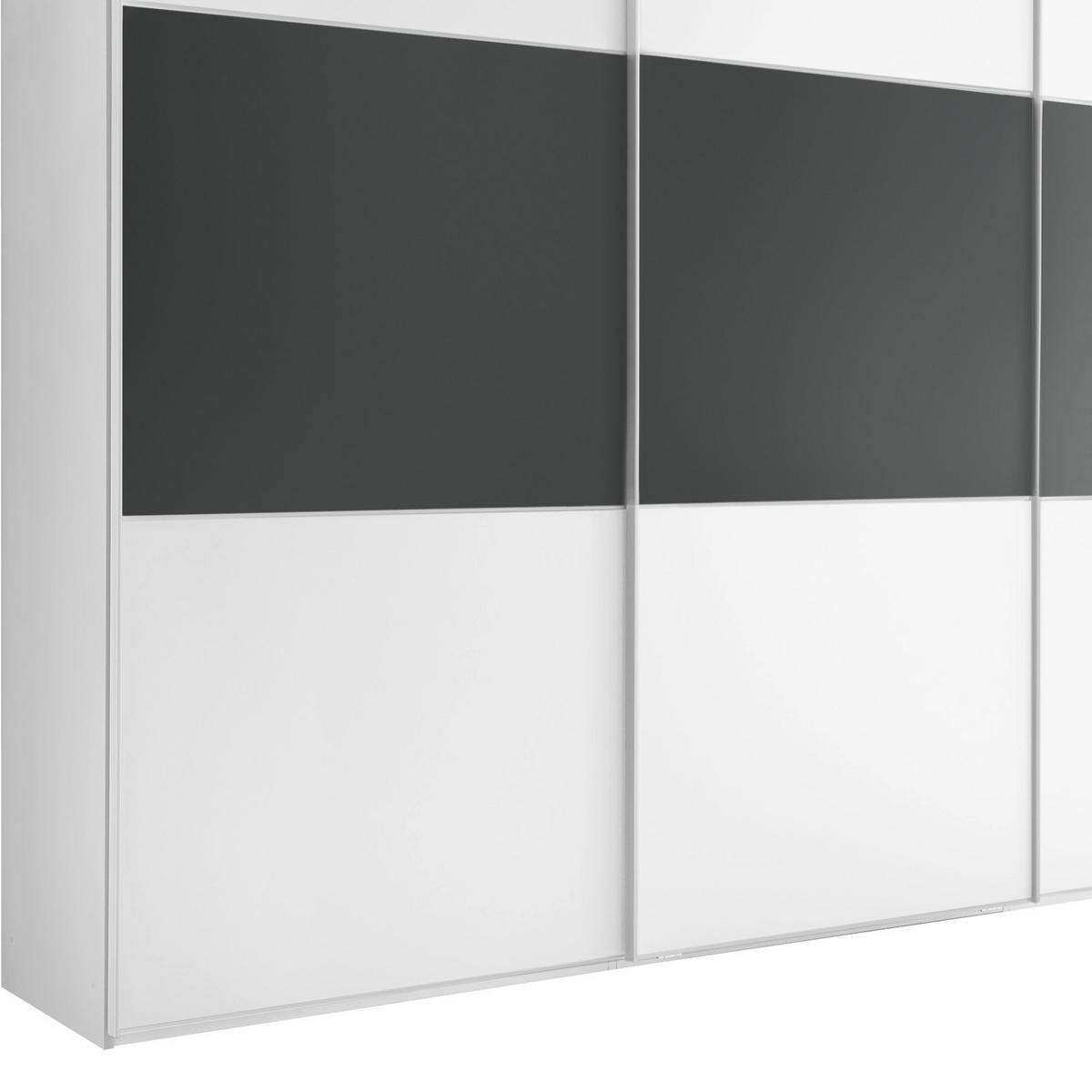 Ormar S Kliznim Vratima Includo - bijela/antracit, Design (249/222/68cm) - Premium Living