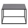 TABLE BASSE KUBO -TOP- -BASED- - noir, MODERN, matériau en bois/métal (60/60/38cm) - Based
