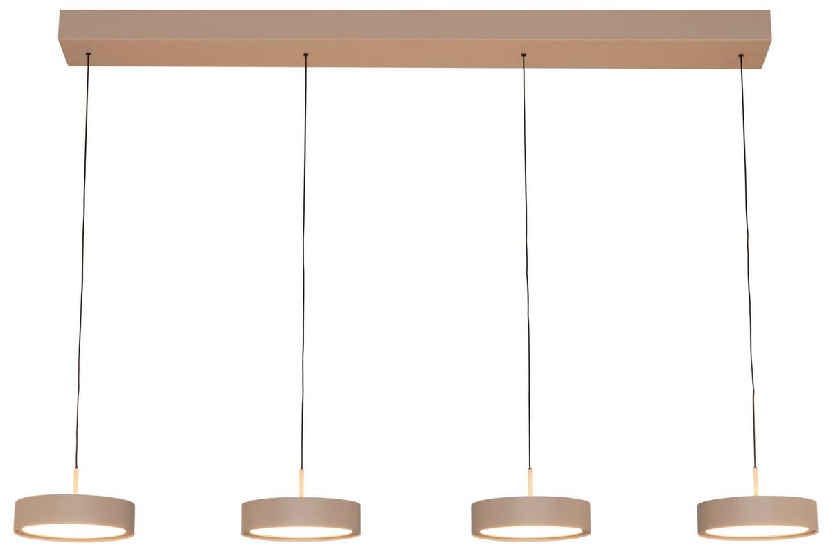LAMPA WISZĄCA LED BELLEVUE *DK* - kolor piaskowy, Design, metal (118/17,5/180cm) - Dieter Knoll