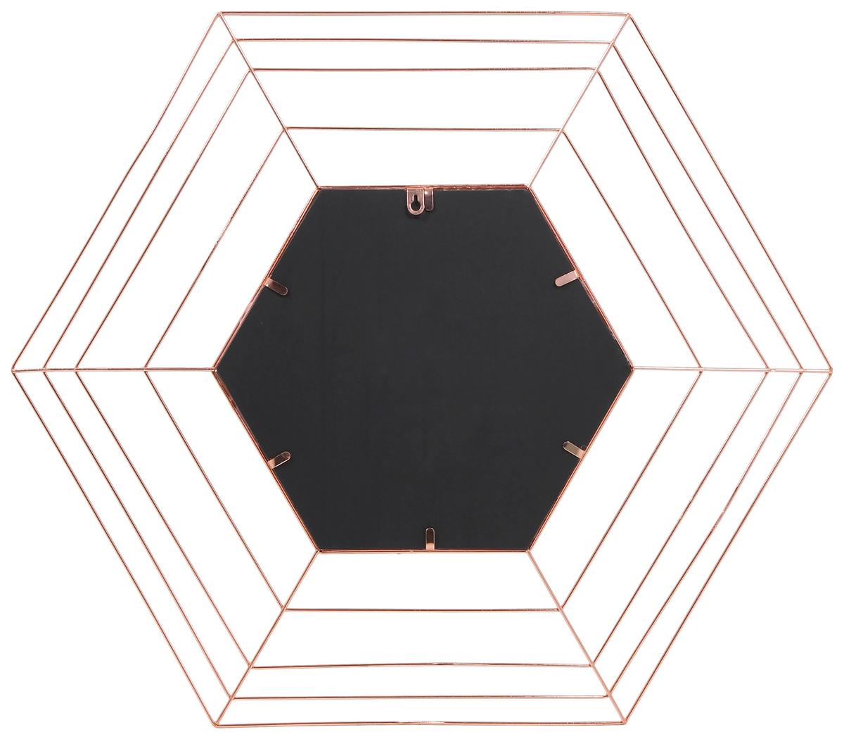 Fali Tükör Romeo 110 Kupfer - rézszínű, Basics, üveg/fém (79,5/69/1,5cm) - Kayoom