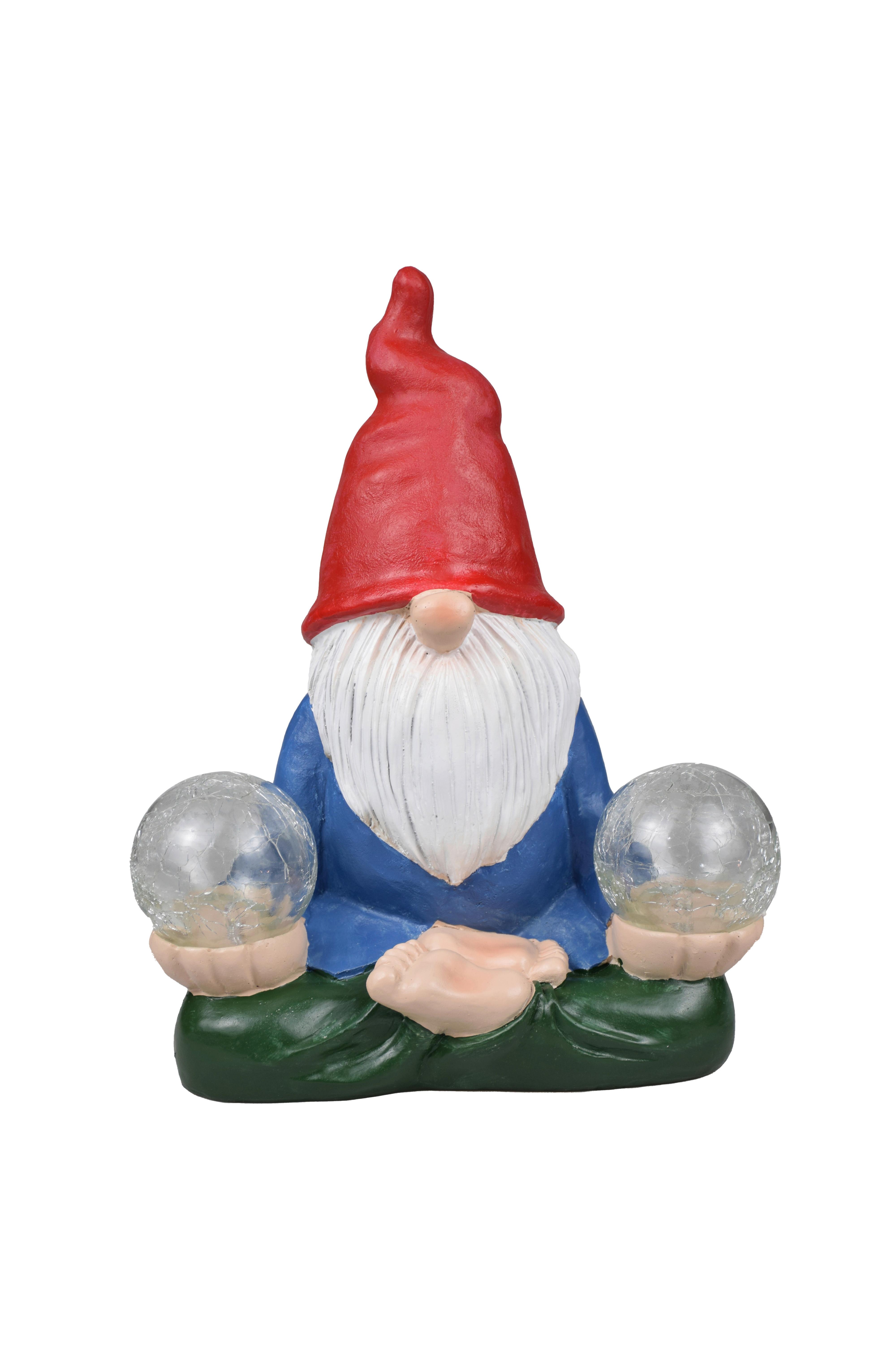 Solarleuchte Zwergal max. 0,12 Watt - Blau/Rot, MODERN, Glas/Kunststoff (20/13/25,5cm) - Modern Living