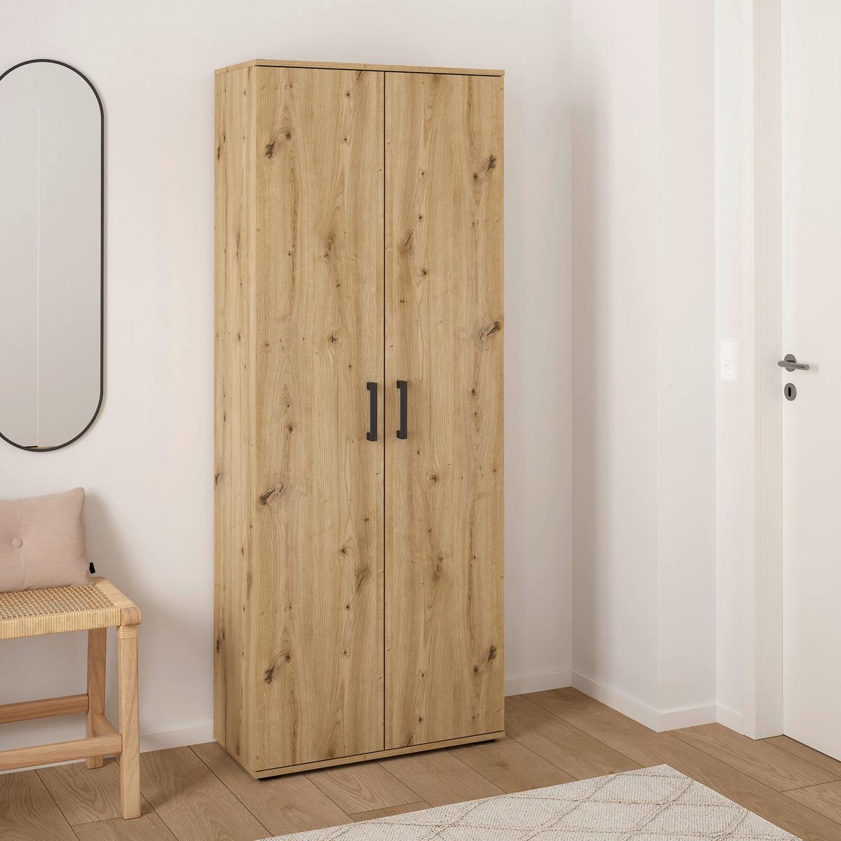 Mehrzweckschrank Bobby I Eiche Artisan - Eiche Artisan, KONVENTIONELL, Holzwerkstoff (70/179/34cm) - Mömax