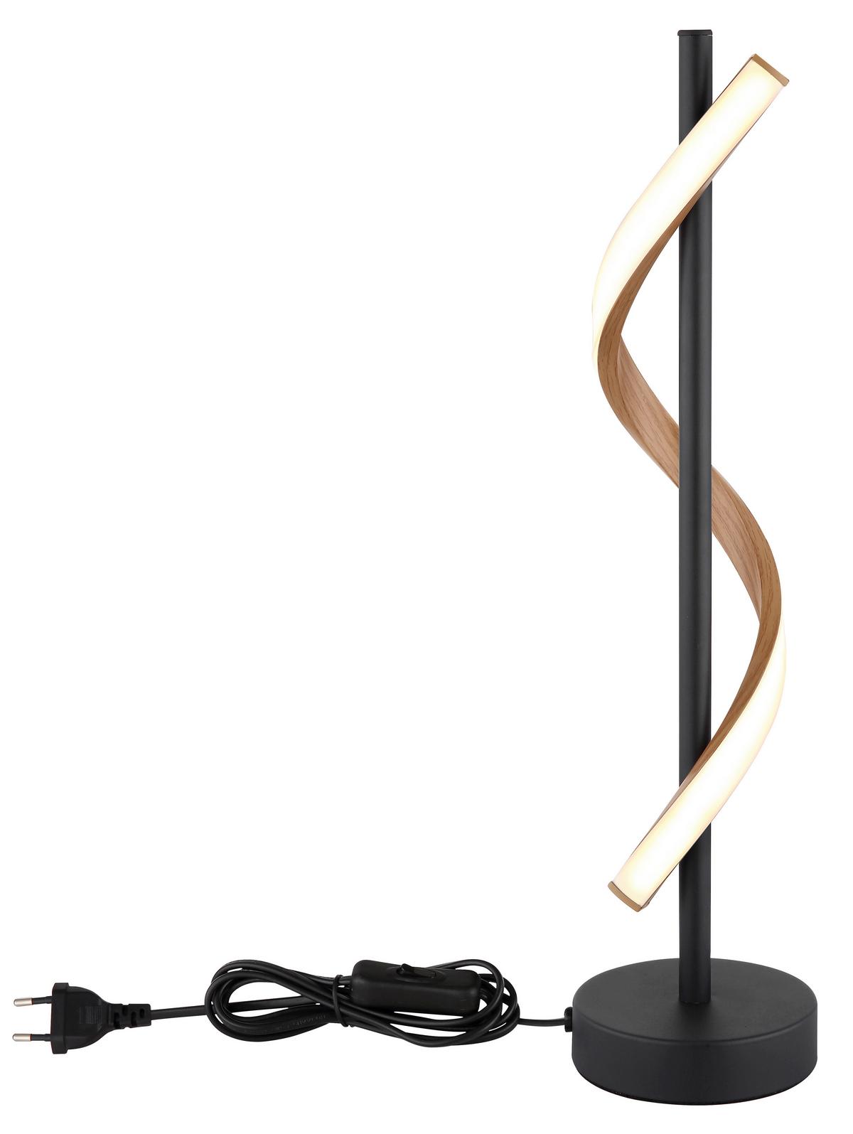 LED-TISCHLEUCHTE 67354T WATKINS - Weiss/Schwarz, Design, Kunststoff/Metall (15,5/49,3cm) - Globo