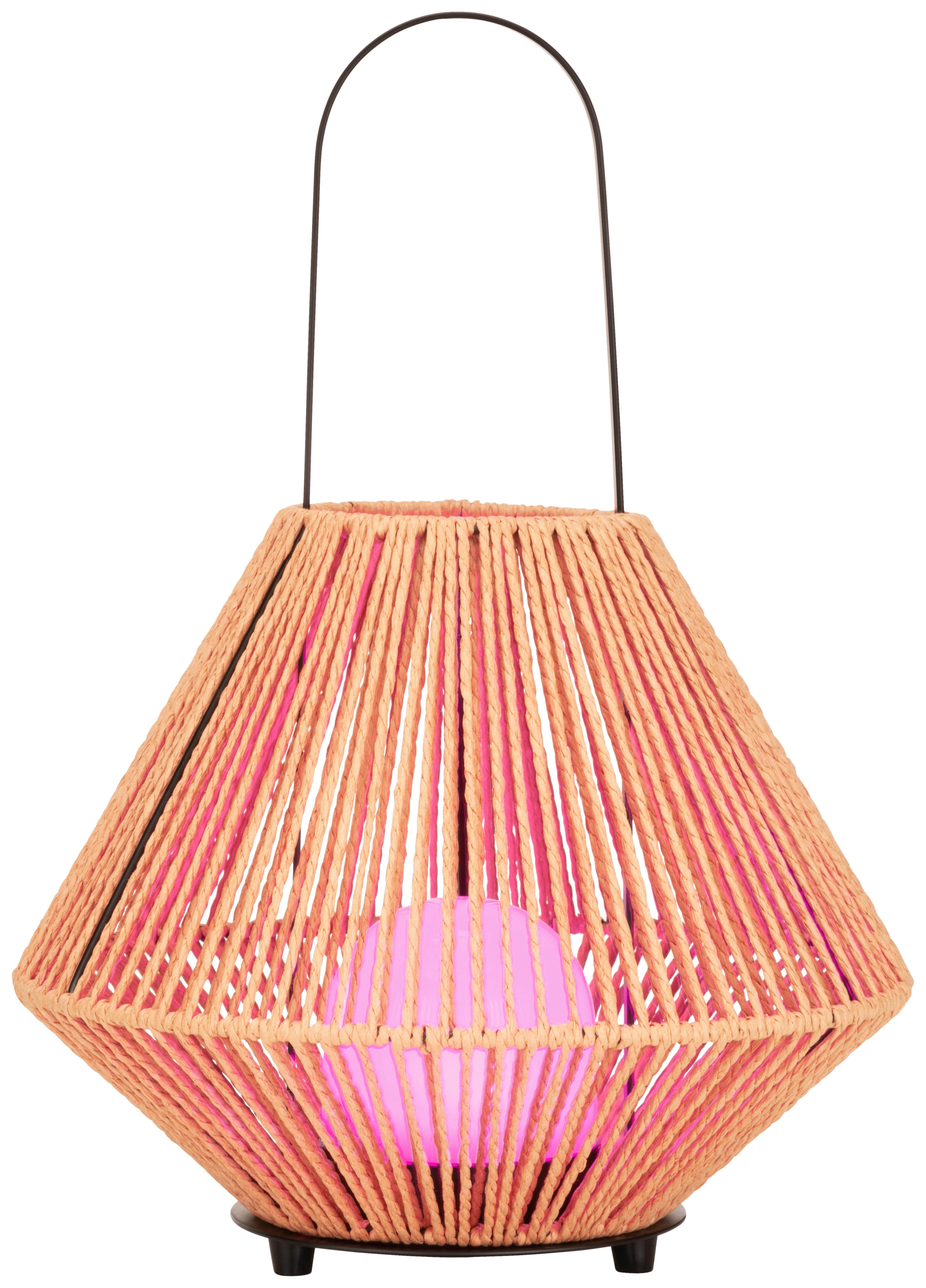 LED-Außenleuchte Newi in Braun/Schwarz max. 1 W - Braun, MODERN, Naturmaterialien/Metall (24/30cm) - Modern Living