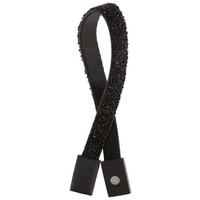 KOPČA ZA ZAVJESE GLITZER - antracit, Romantično / ladanjski, plastika (2/45cm) - Modern Living
