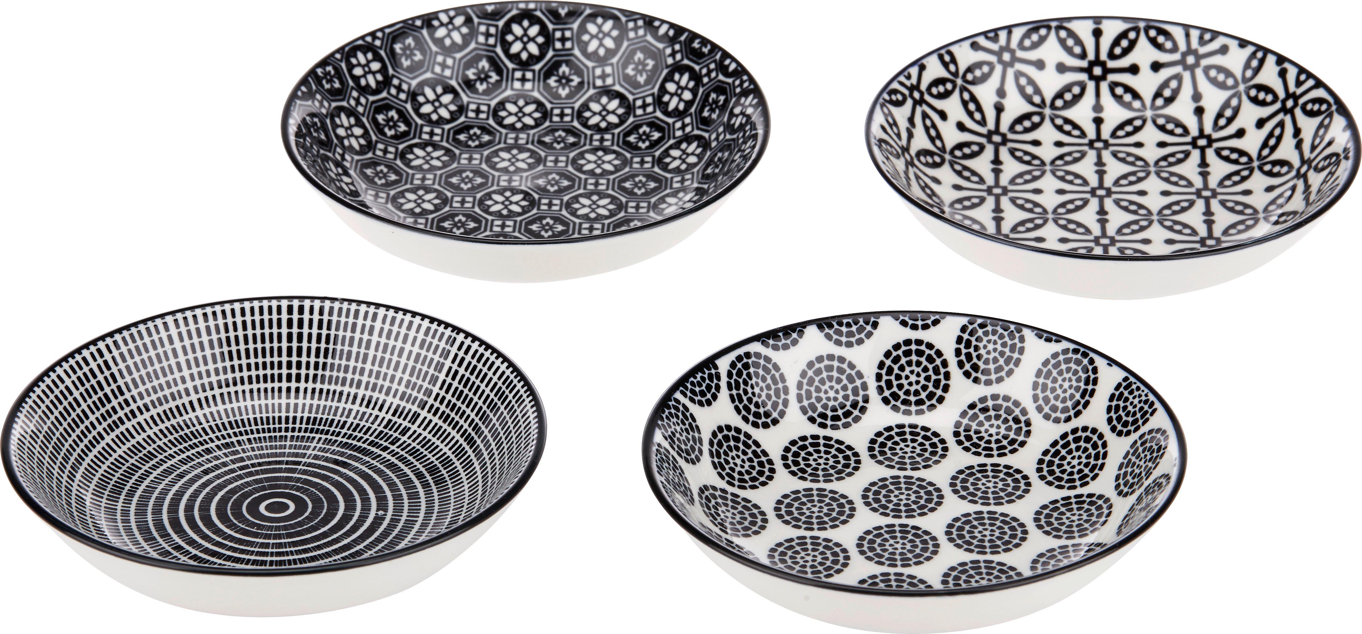 BOL PENTRU SOS SHIVA - alb/negru, Lifestyle, ceramică (9,5/2cm) - Modern Living