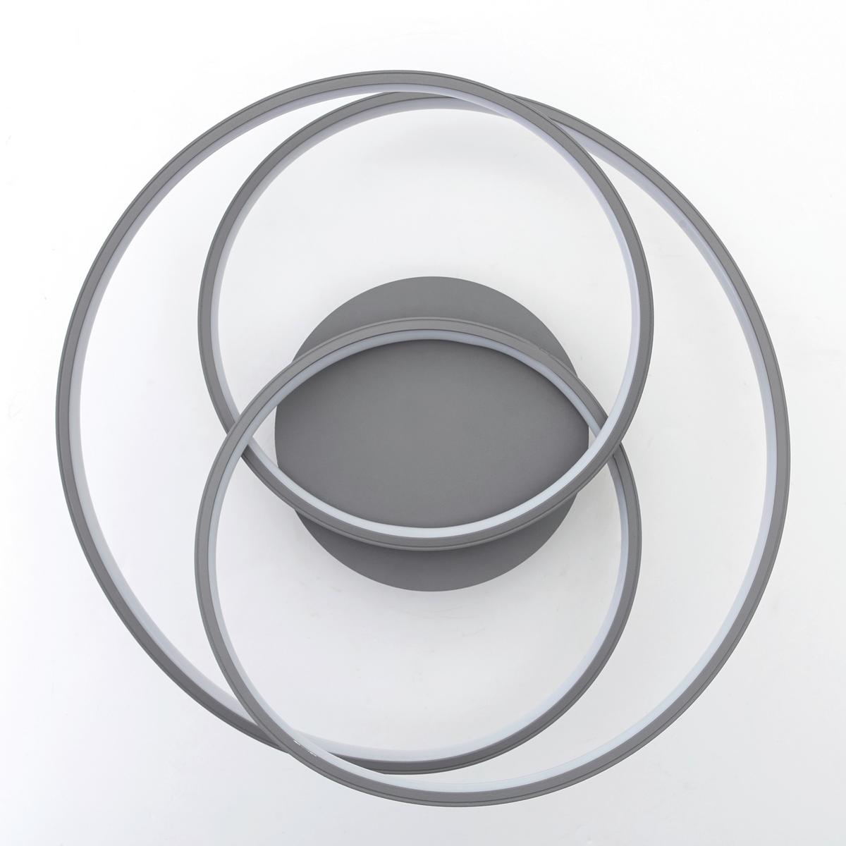 LAMPA SUFITOWA LED G96894/22 LABYRINTH LED 40,4W - szary, Konventionell, metal/szkło (40/13cm)