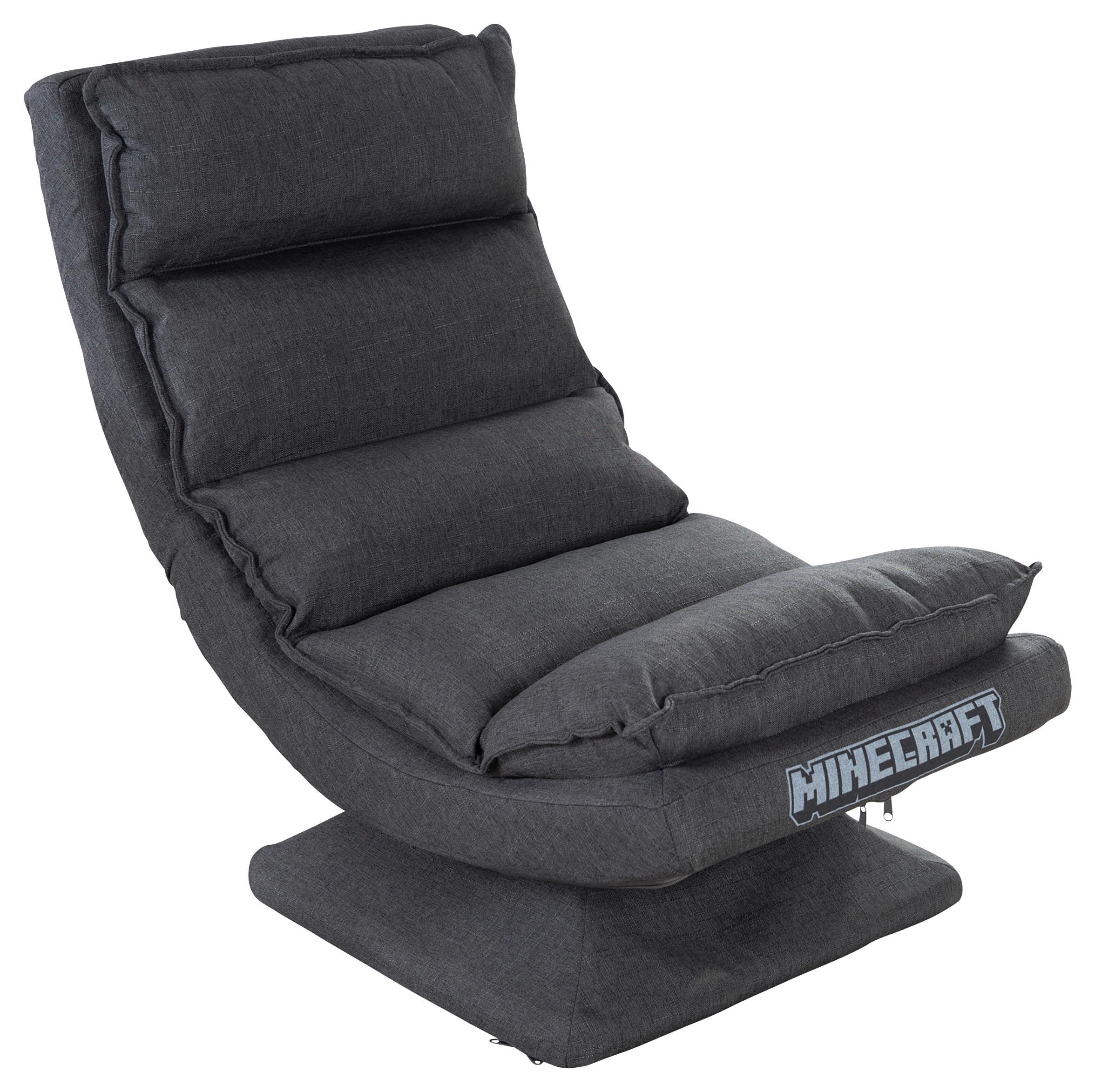 Loungesessel Minecraft ca. 59x83x59 cm Grau - Grau, MODERN, Textil/Metall (59/83/59cm) - Minecraft