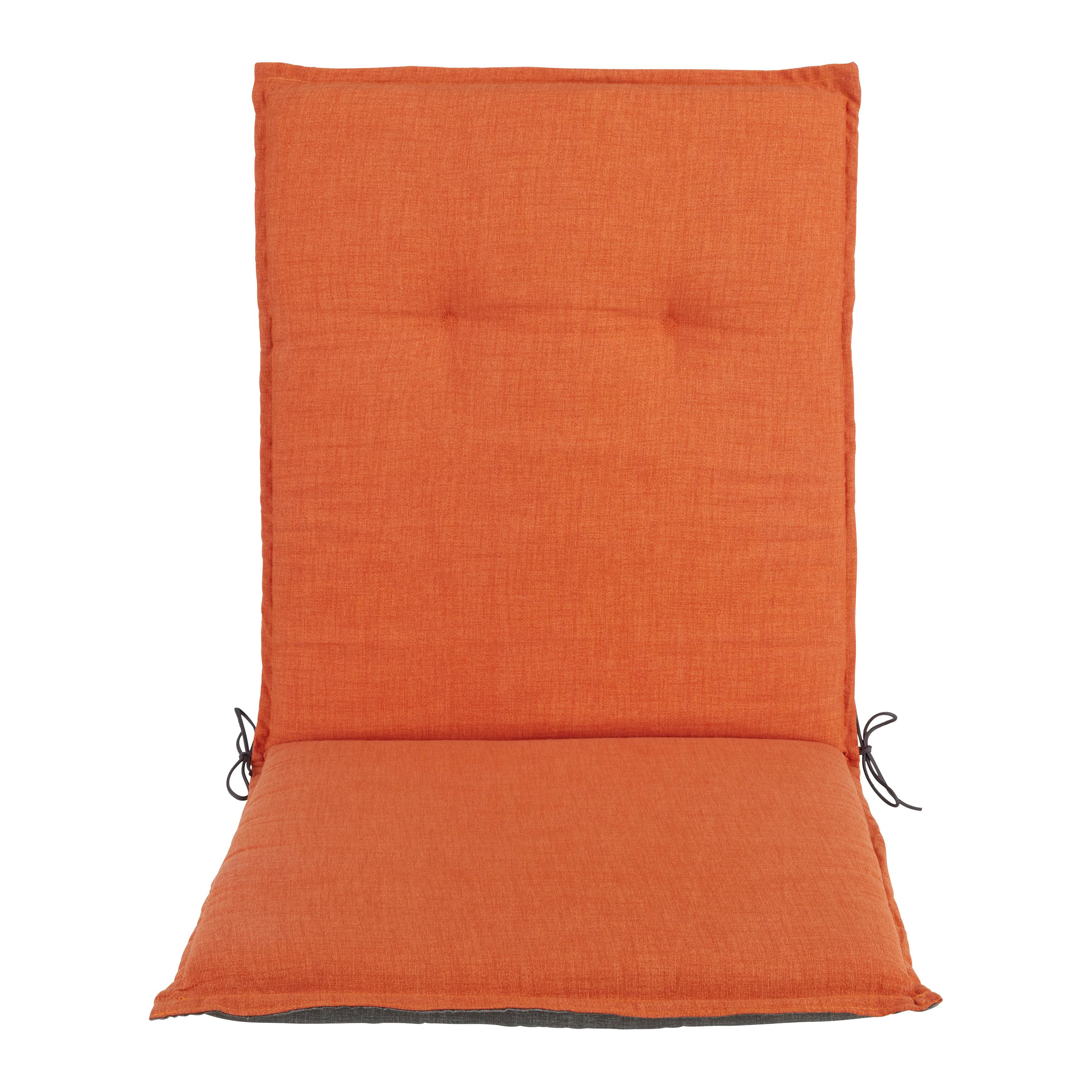 Sesselauflage Genf 1 Terracotta ca. 100x48x5cm - Terracotta, Basics, Textil (100/48/5cm) - Mömax
