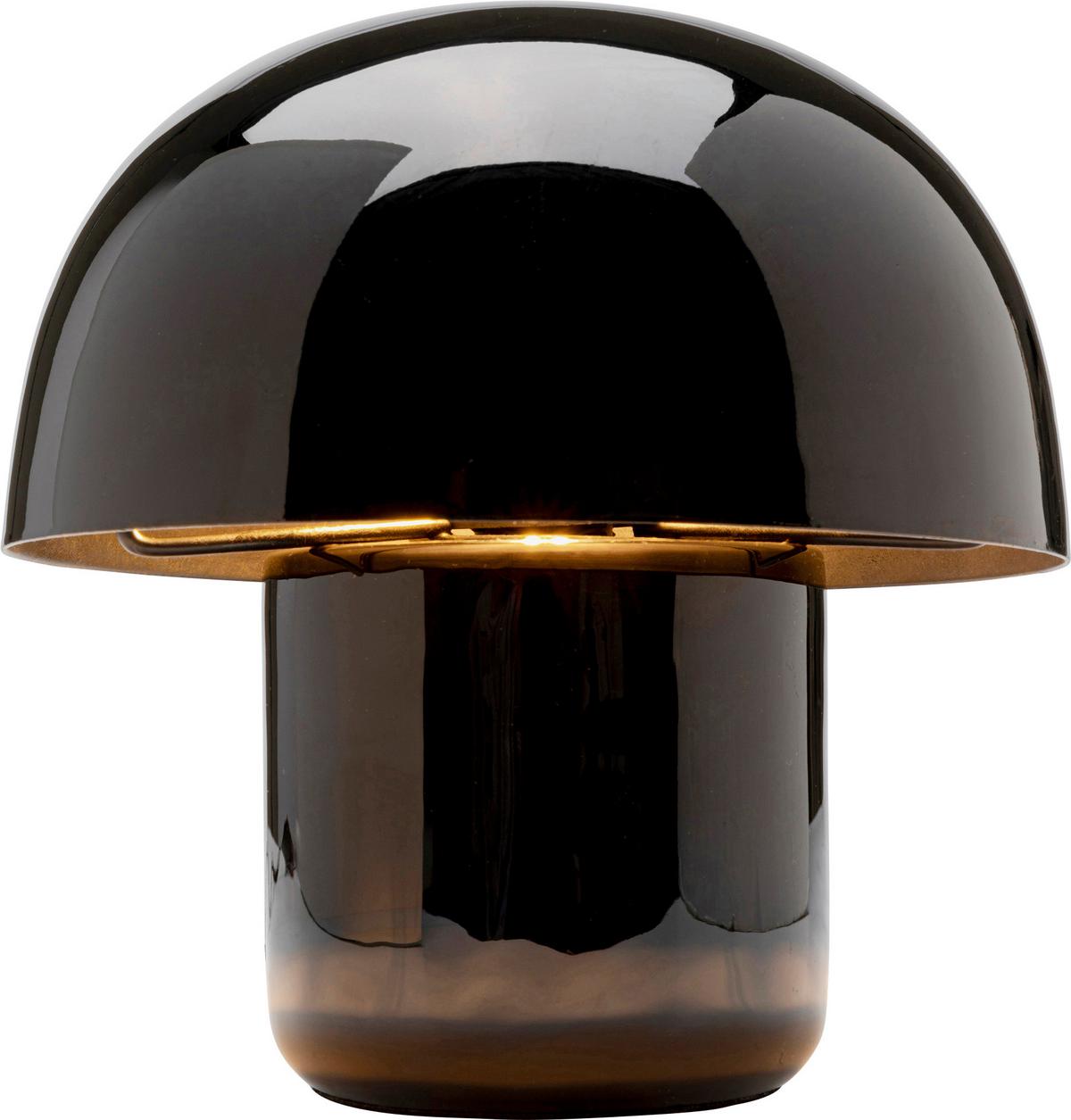 LAMPA STOŁOWA MUSHROOM SCHWARZ -AMBIA HOME- - czarny, Modern, metal (20/20/20cm) - Kare-Design