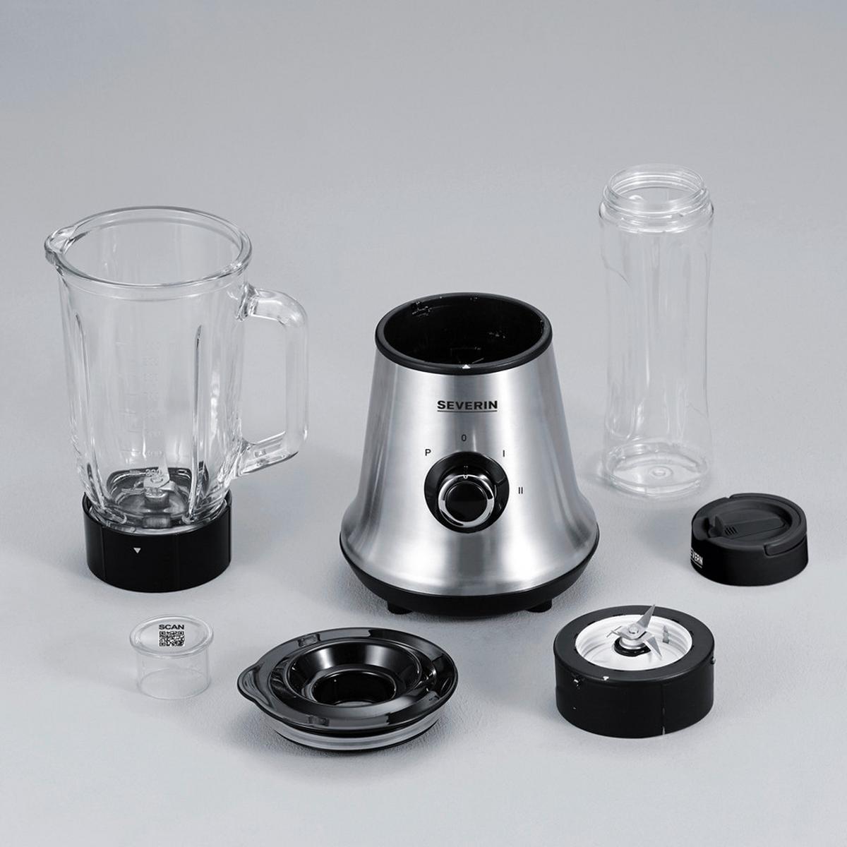 BLENDER KIELICHOWY SM3737 - Basics, tworzywo sztuczne/metal (16,5/16,5/37,5cm) - Severin