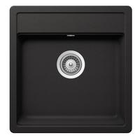 Spüle in Schwarz - Schwarz, MODERN (49/51cm) - Schock
