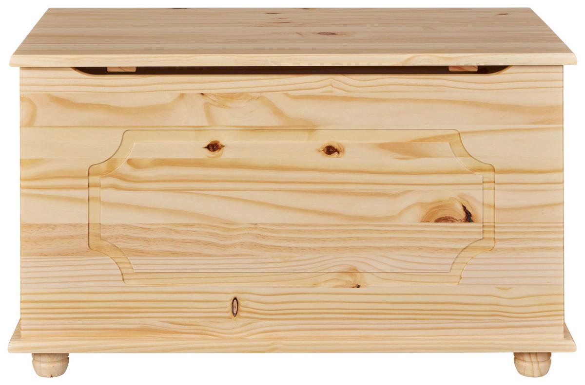 Truhe Emel Kiefer - Naturfarben, Basics, Holz (89/53/47cm) - MID.YOU