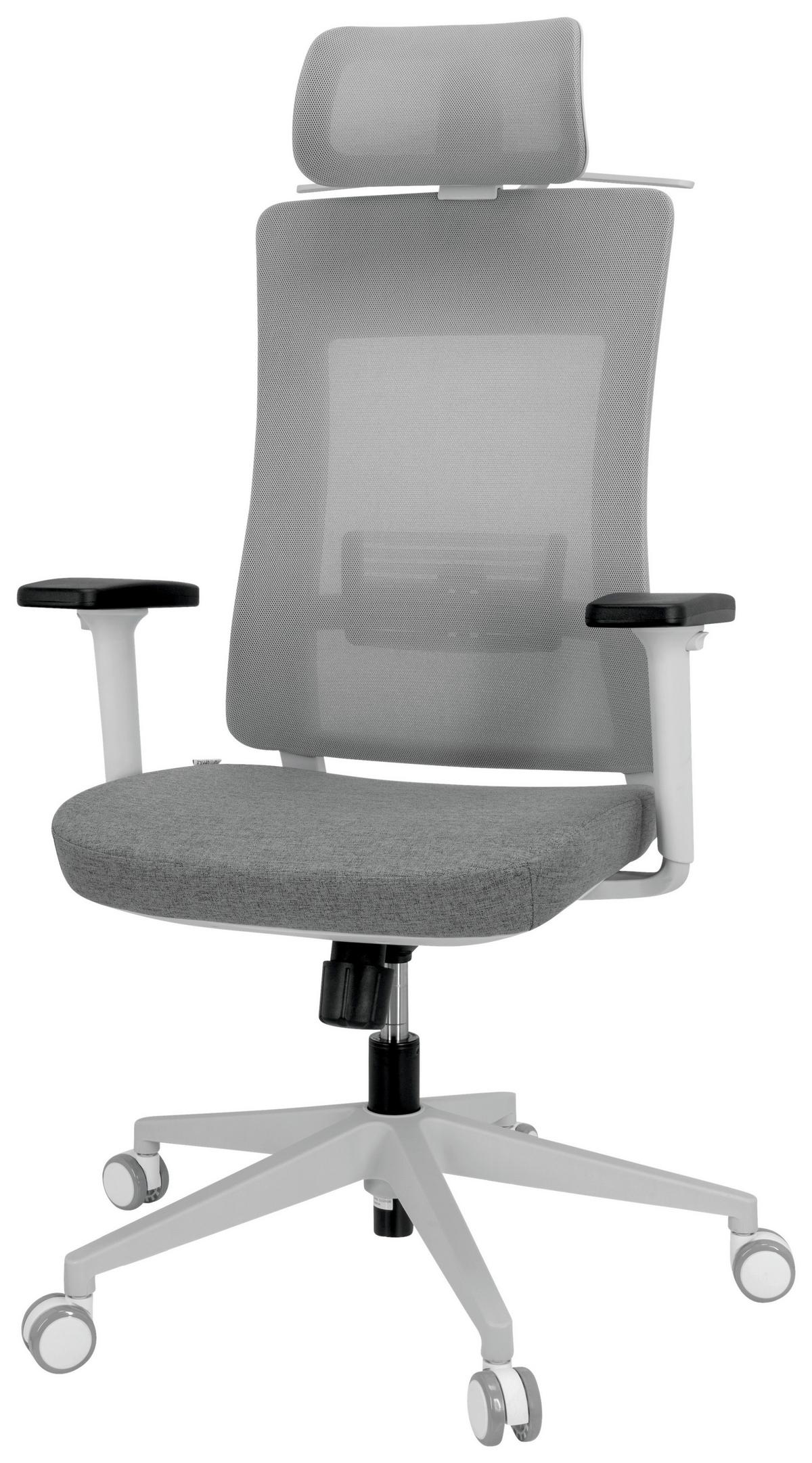 Pisarniški Stol Comfio Wmh, Siva - siva, Basics, umetna masa/tekstil (66/120/60cm) - MID.YOU