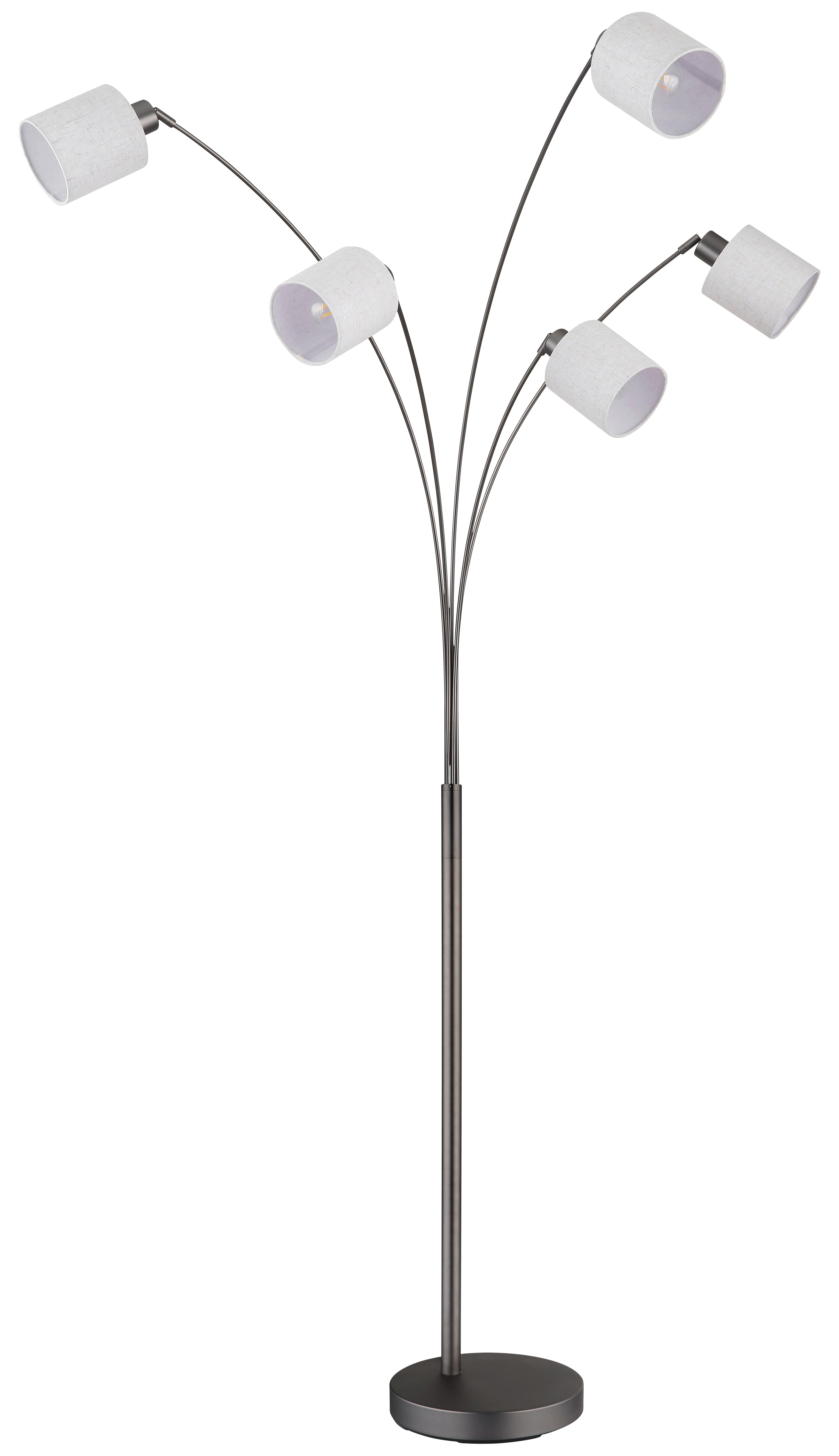 Svjetiljka Podna 43540508  Thea - crni krom/crna, Design, tekstil/metal (90/90/200cm) - Globo