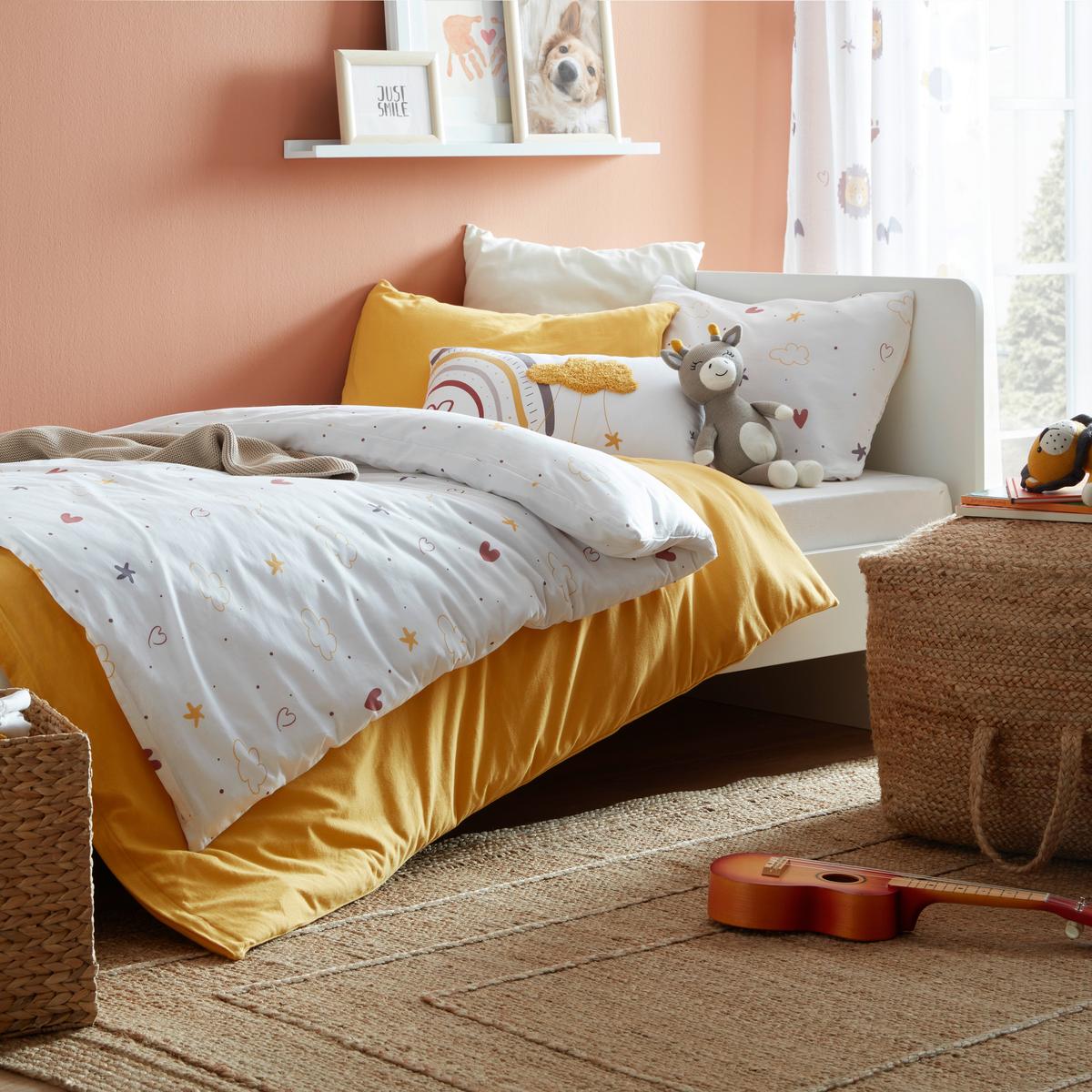 Kinderbettwäsche Sammy ca. 100x135cm - Weiss, Modern, Textil (100/135cm) - Premium Living