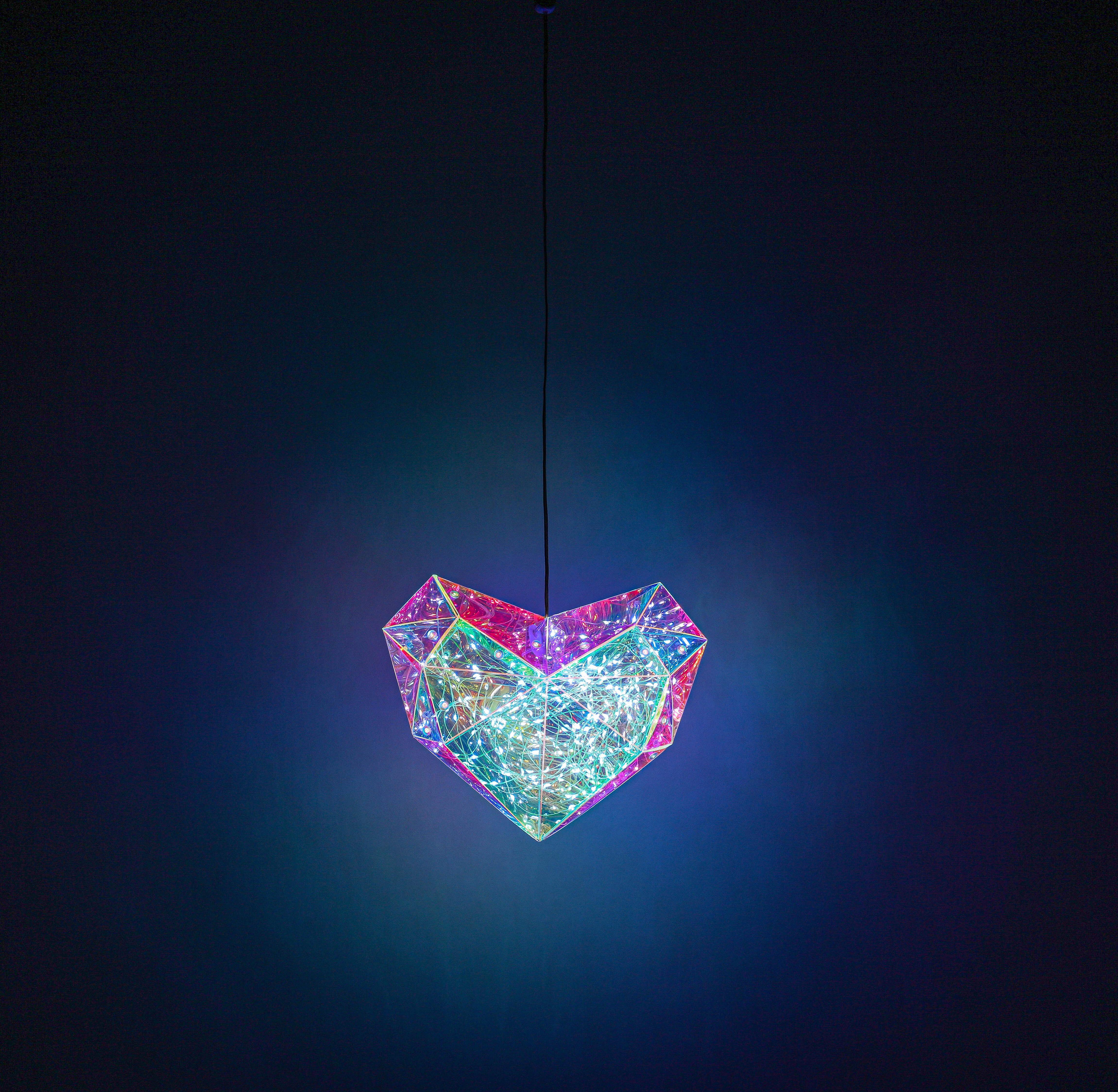 LED-DEKOLEUCHTE HERZI - Transparent, MODERN, Kunststoff (6,5/23/20cm) - Mömax