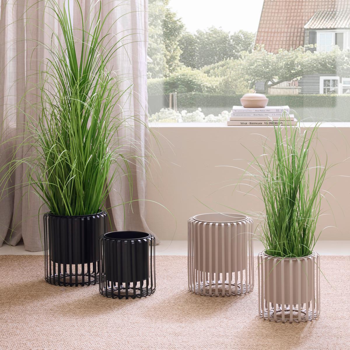 PFLANZTOPF RIO - Schwarz, Metall (22,8cm) - Mömax