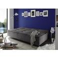 Sofa mit Schlaffunktion in Dunkelgrau 'Delia' - Dunkelgrau/Schwarz, MODERN, Holzwerkstoff/Kunststoff (206/95/95cm) - Livetastic Sofa mit Schlaffunktion in Dunkelgrau 'Delia' - Dunkelgrau/Schwarz, MODERN, Holzwerkstoff/Kunststoff (206/95/95cm) - Livetastic