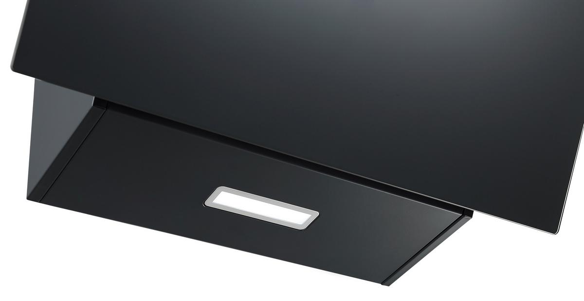 Kuhinjska Napa Solea, 60cm - črna, Trend, kovina/steklo (60/76,4-114,4/38,2cm) - Respekta