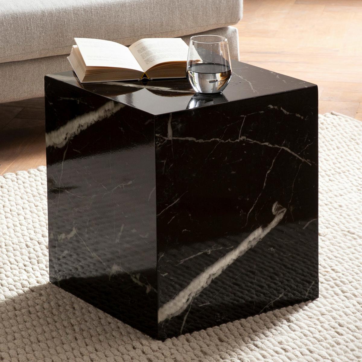 Klubska Miza Monobloc - črna/visoki sijaj, Trendi, leseni material (40/40/45cm) - Livetastic