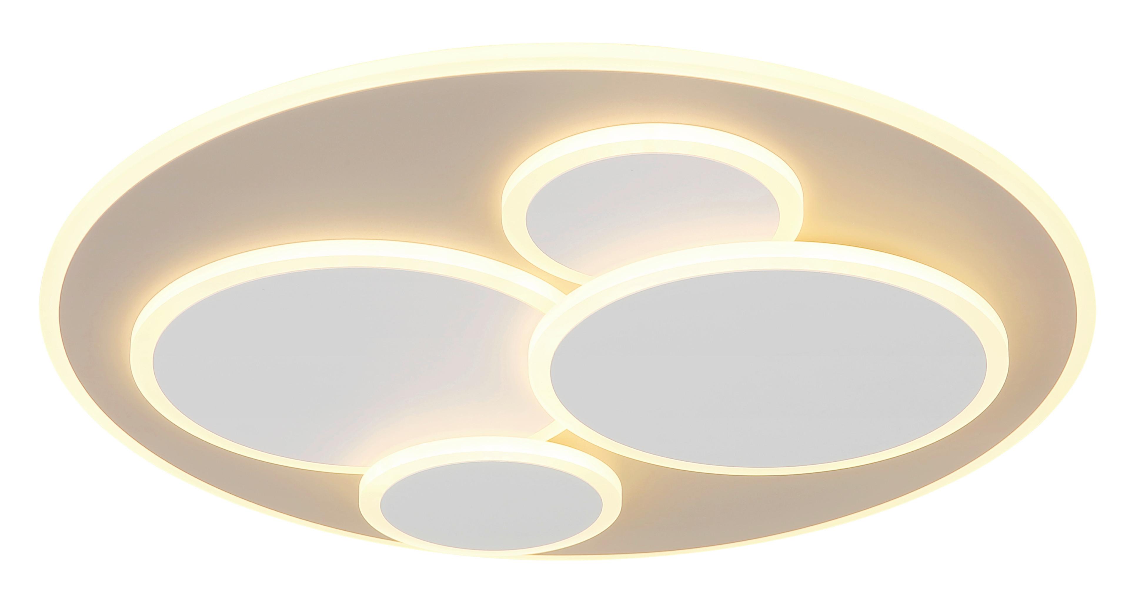 Plafonieră cu LED Monty - alb/nisipiu, plastic/metal (49/55cm)