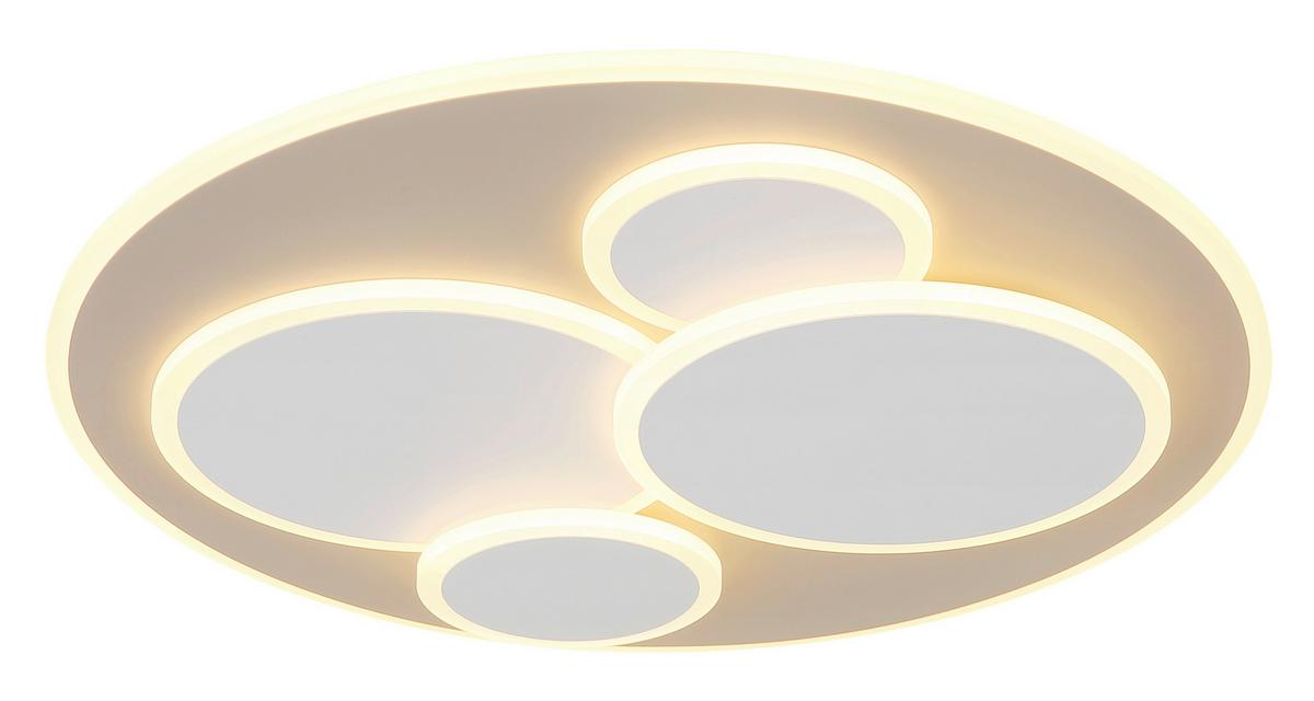 Plafonieră cu LED Monty - alb/nisipiu, plastic/metal (49/55cm)