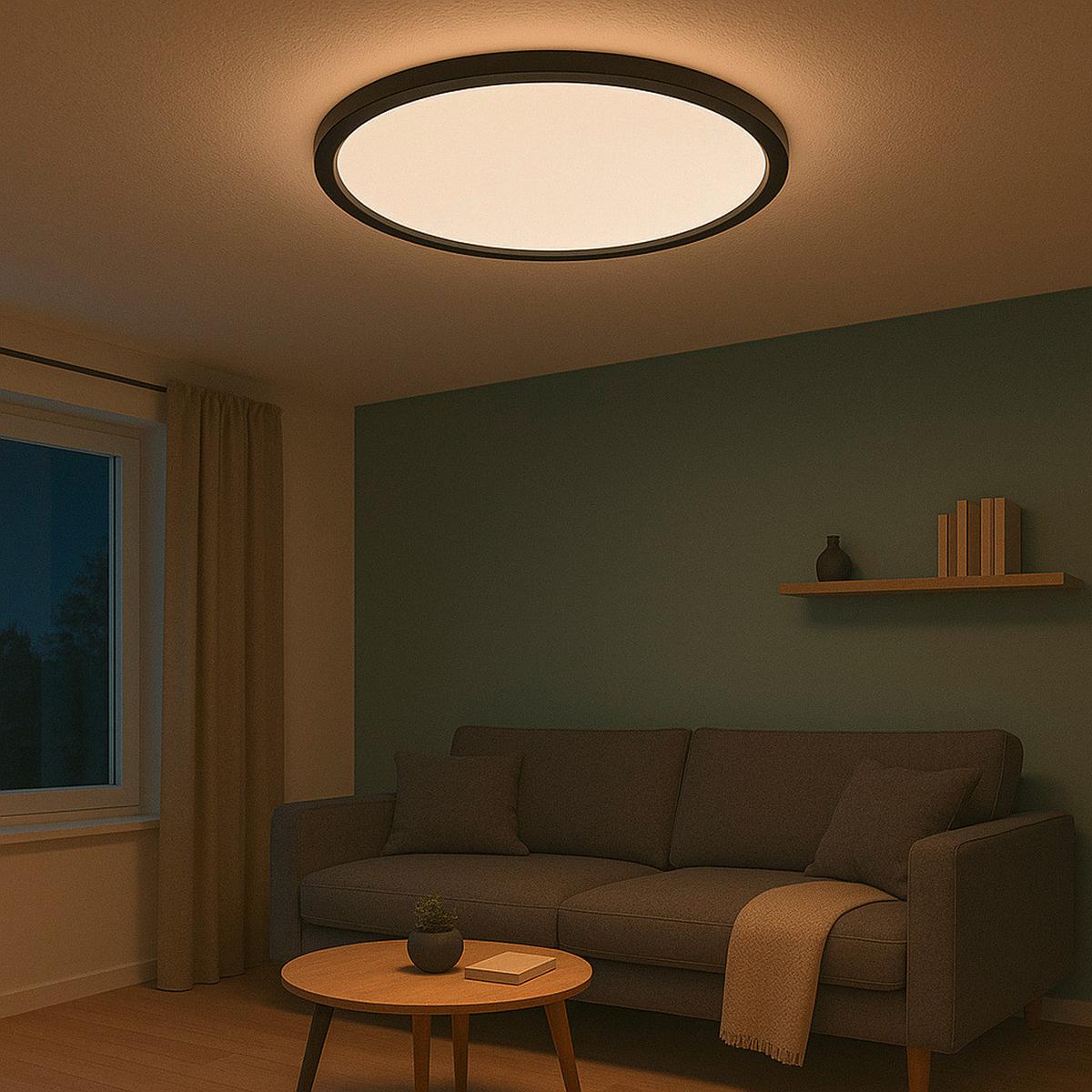 PANEL LED G80553L76 MOSAKO - czarny/biały, Konventionell, tworzywo sztuczne (50/3cm) - Brilliant