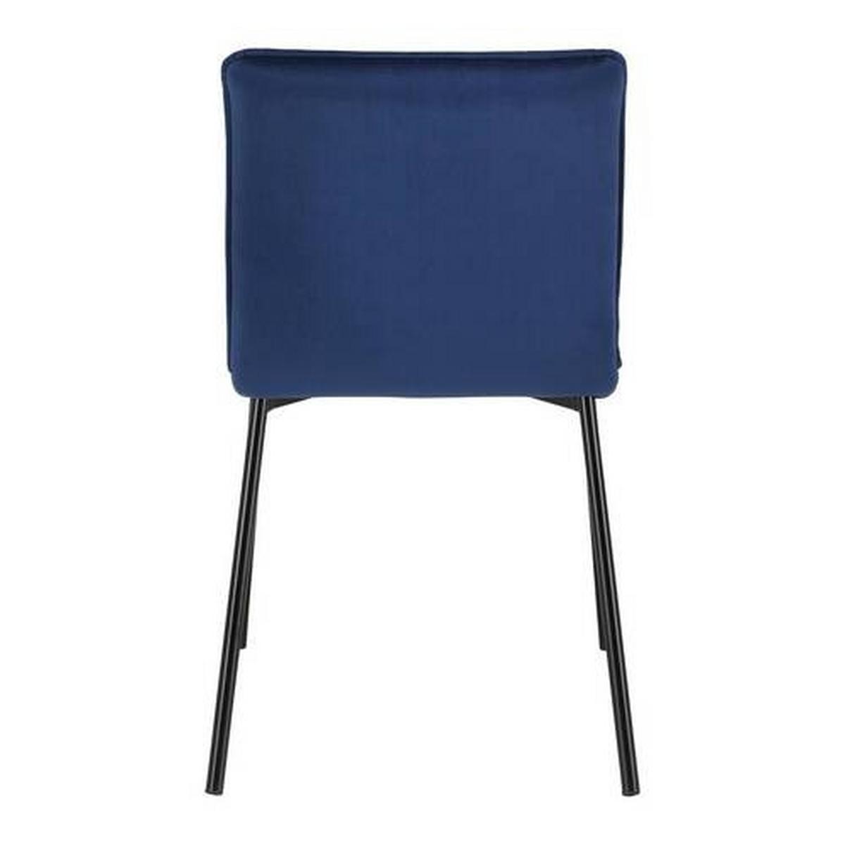 KRZESŁO DARLA - ciemnoniebieski/czarny, Modern, metal/drewno (49/81/55cm) - Bessagi Home