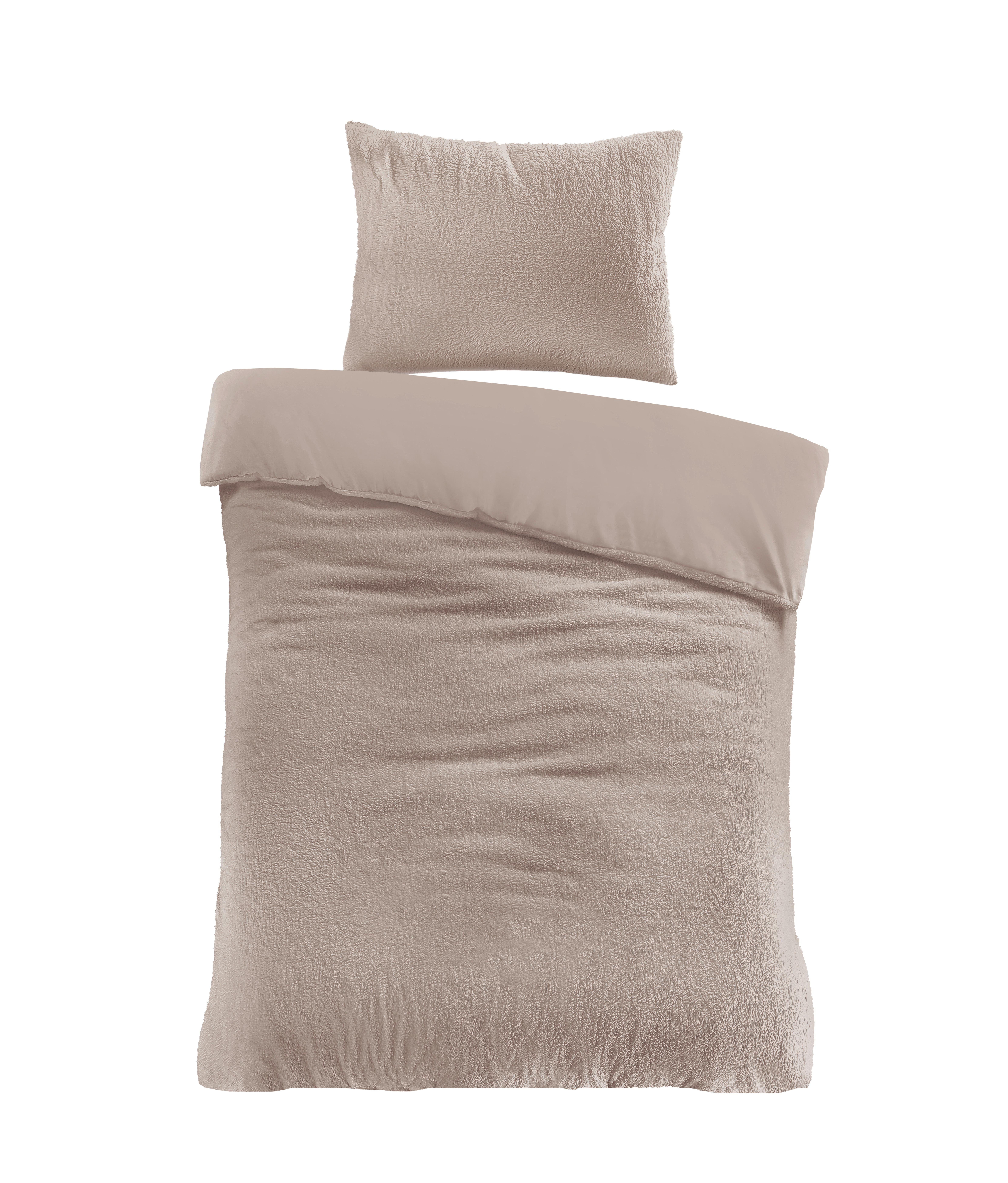 Ágyneműhuzat-garnitúra Teddy - homok, textil (140/200cm) - Modern Living