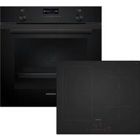 Backofenset PQ100J60PL Schwarz - Schwarz, MODERN, Glas/Metall (60cm) - Siemens