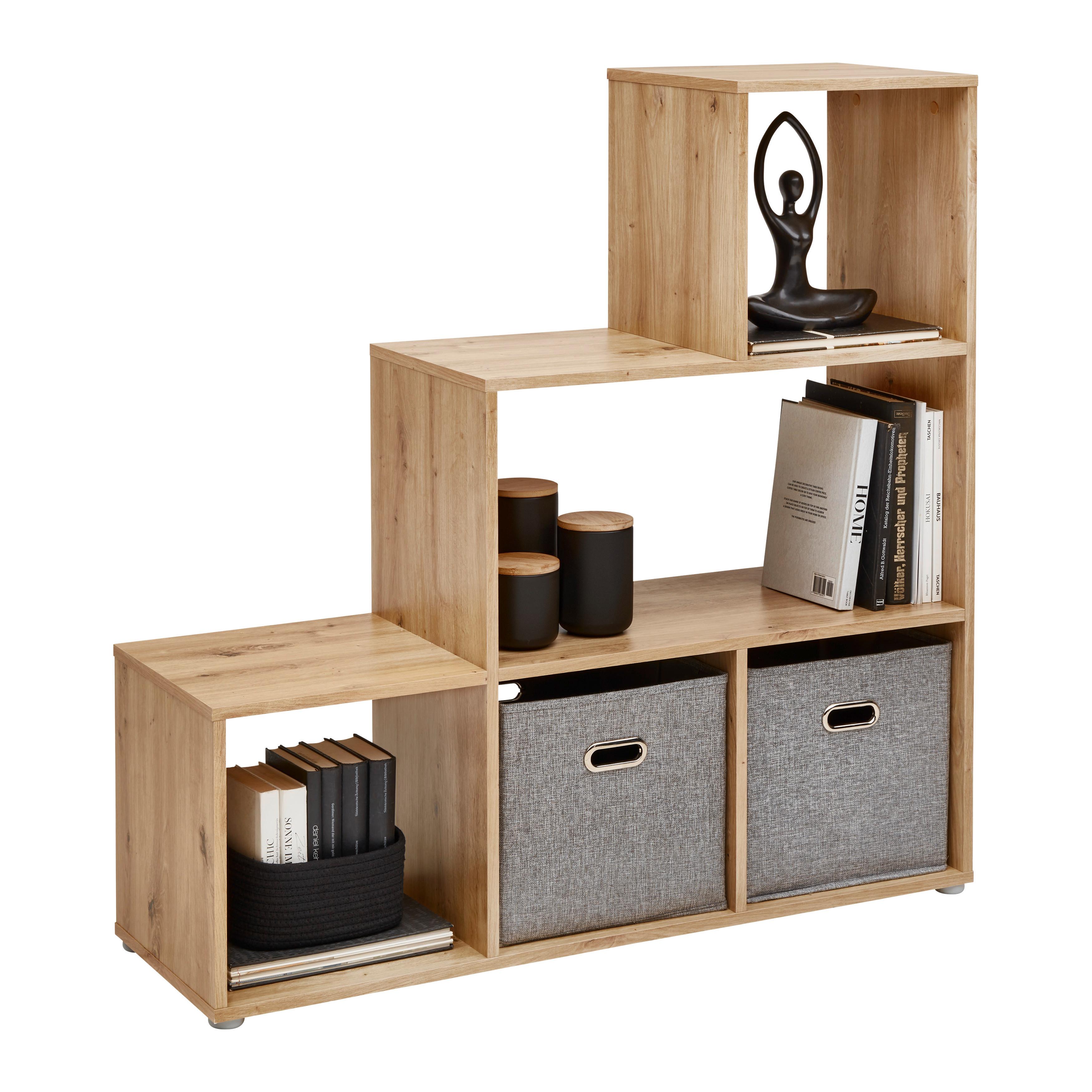 Regal Cassa 1 Eiche Artisan - Eiche Artisan, Konventionell, Holzwerkstoff (112/113/35cm) - Mömax