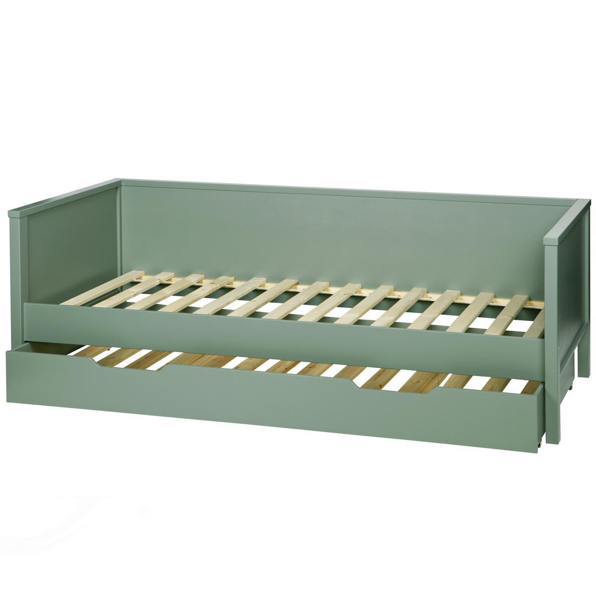 Bett Nikki Grün ca. 90x200 cm - Jadegrün, Basics, Holz (90/200cm) - MID.YOU