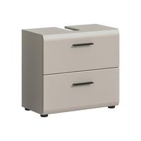 Waschbeckenunterschrank Ice Kaschmir - Kaschmir/Schwarz, Trend, Holzwerkstoff/Kunststoff (60/55/30cm) - MID.YOU