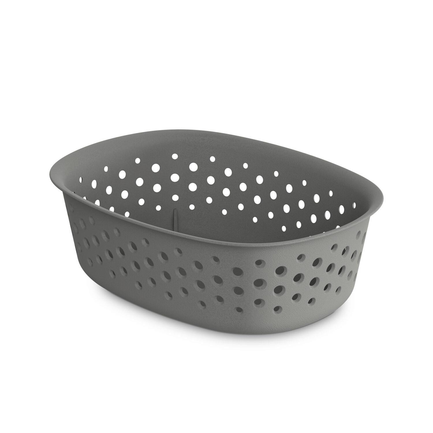 Coșuleț pentru depozitare Maja - cca. 0,8L - gri, Modern, plastic (18,5/13,5/6cm) - Mömax
