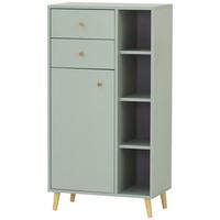 Visoka Komoda Bjarne, Zelena - zelena, Moderno, leseni material/les (60,2/113,4/33,1cm) - Stylife