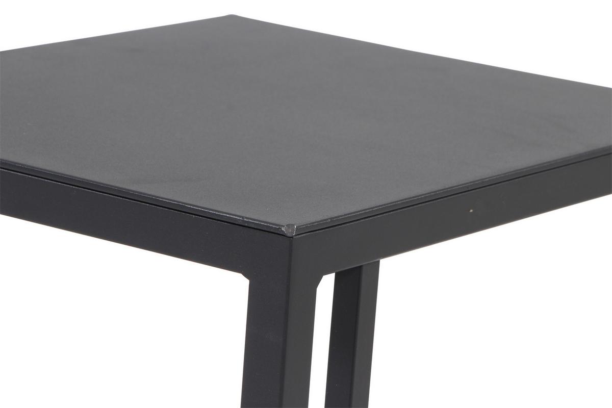 Gartenbeistelltisch Ramo Anthrazit - Anthrazit, Basics, Metall (33,5/50/40cm) - Siena Garden